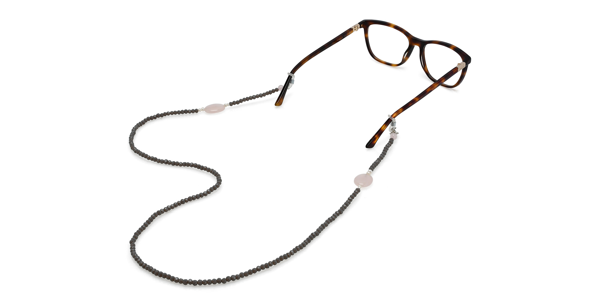 تسوق سلسلة نظارات بالكوارتز الوردي والكريستال ذا ريتشي ديستريكت أونلاين.