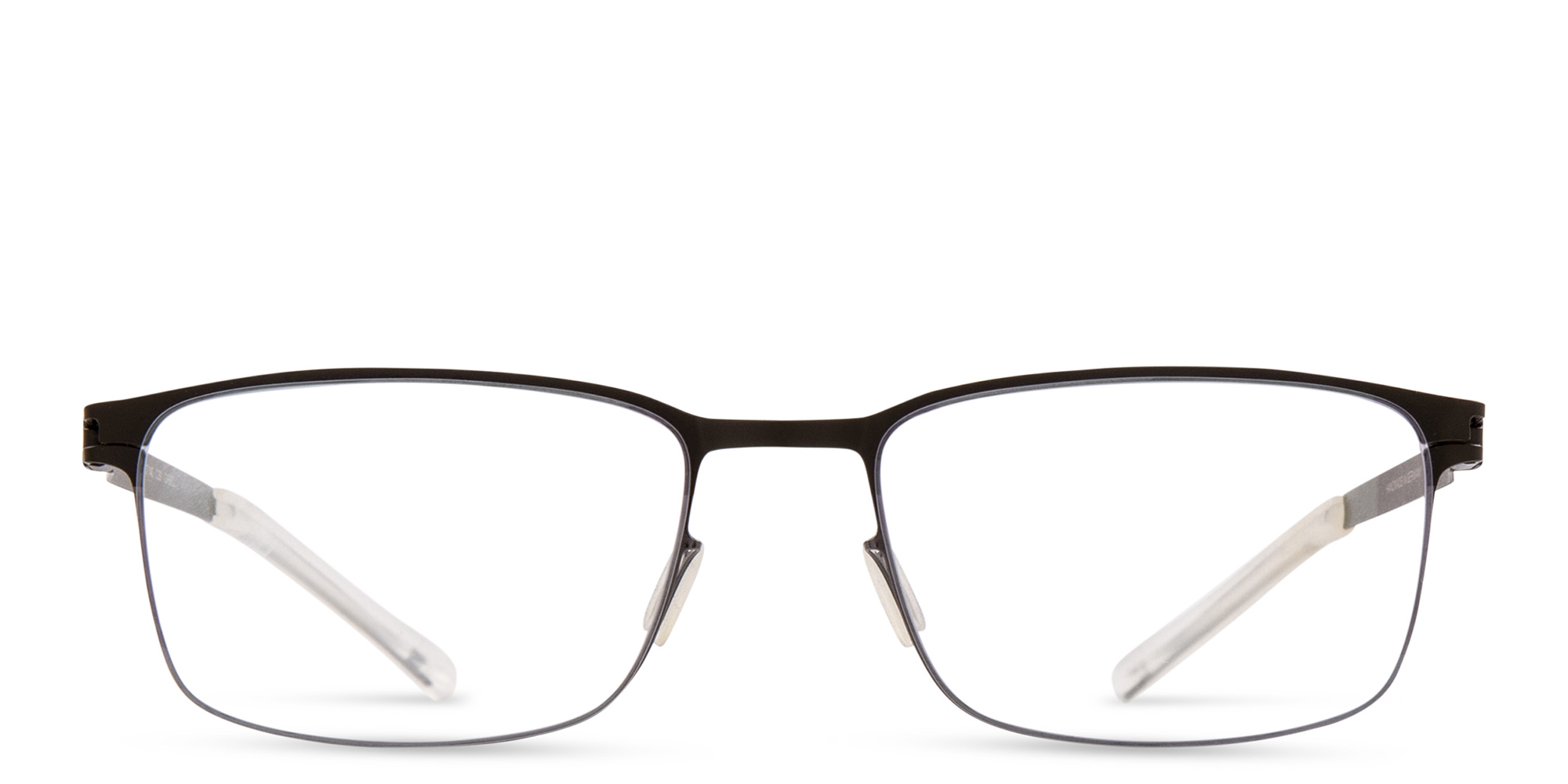 نظارات طبية مربّعة من ميكيتا بلون أسود - صورة المنتج 1