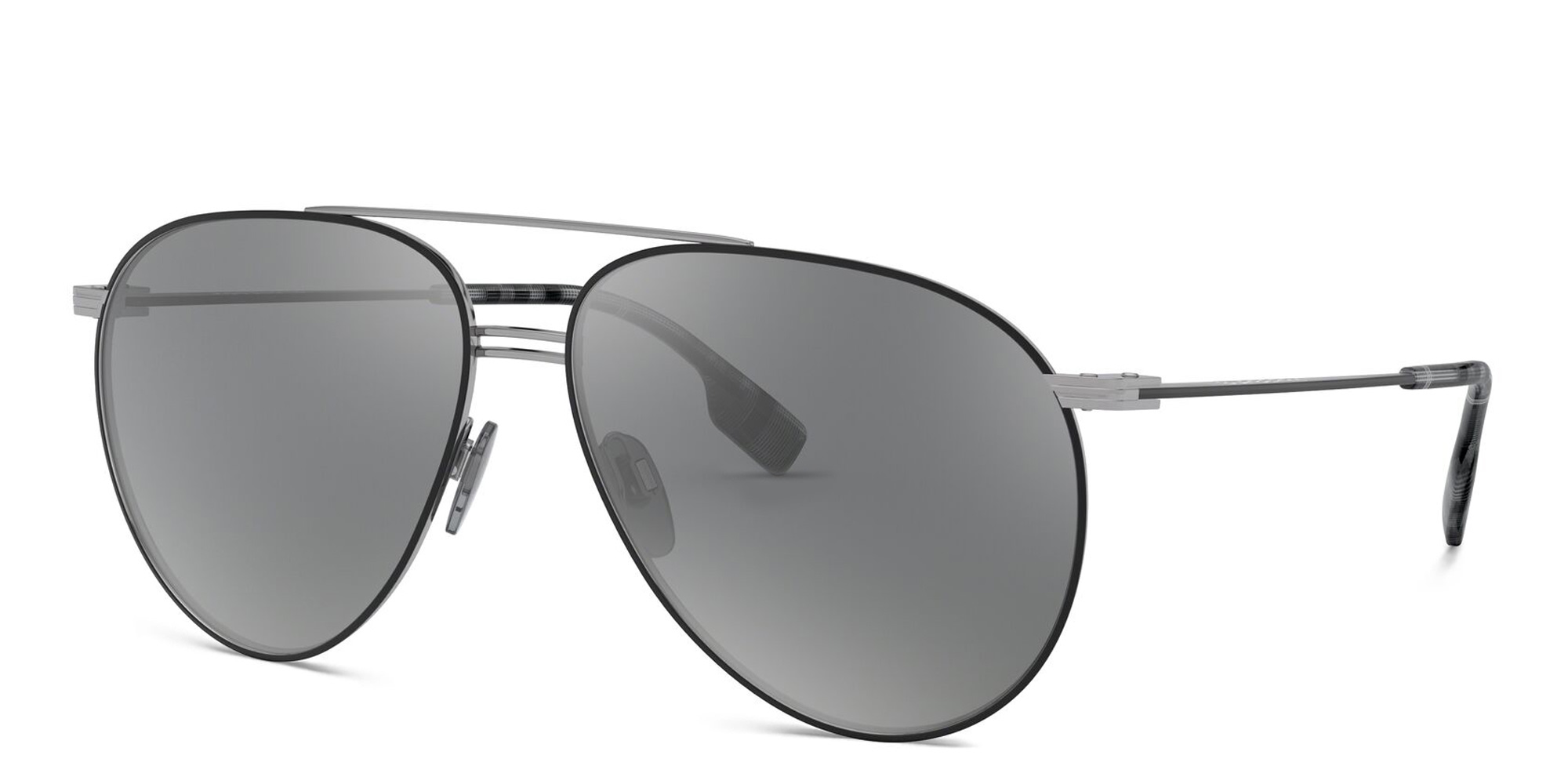 BURBERRY Aviator Sunglasses in Black – Product Photo 2