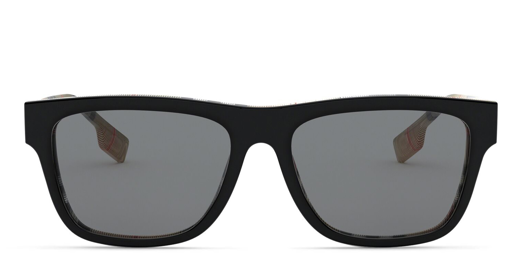 نظارة شمسية مربعة من بربري بلون أسود - صورة المنتج 1