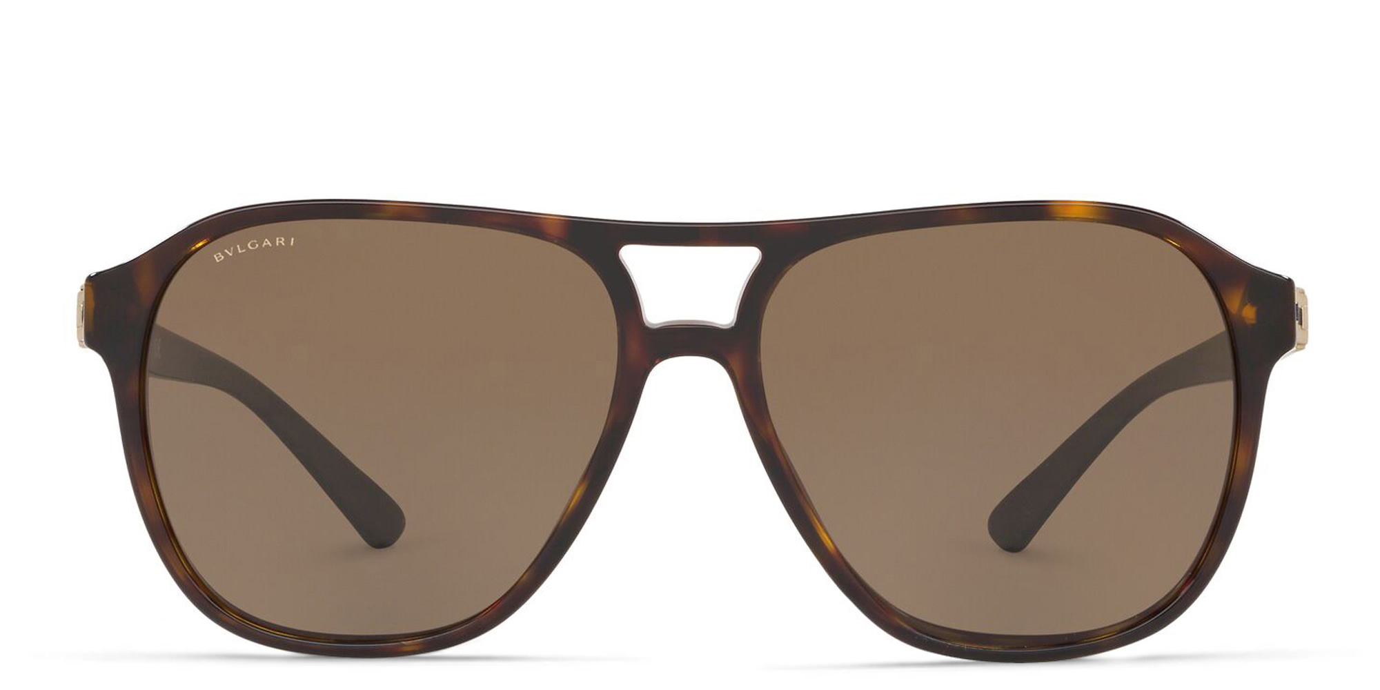 BVLGARI Pilot Sunglasses in Dark Havana – Product Photo 1