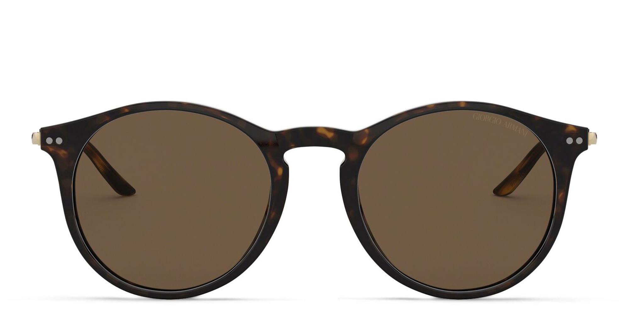 نظارة شمسية دائرية من جورجو أرماني بلون مموه - صورة المنتج 1