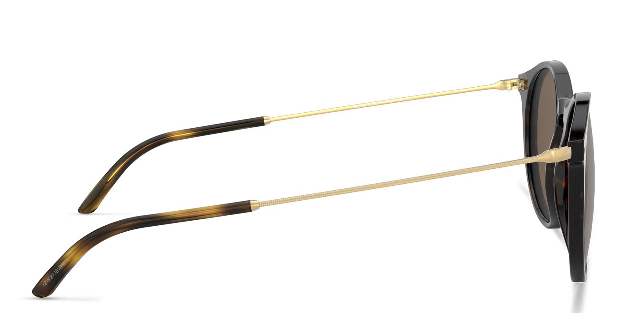 نظارة شمسية دائرية من جورجو أرماني بلون مموه - صورة المنتج 3