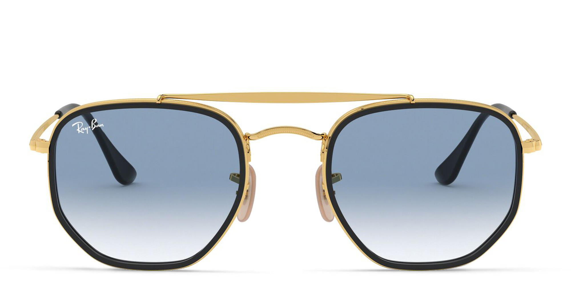 Ray-Ban The Marshal II Unisex Hexagonal Irregular Sunglasses in Gold – Product Photo 1