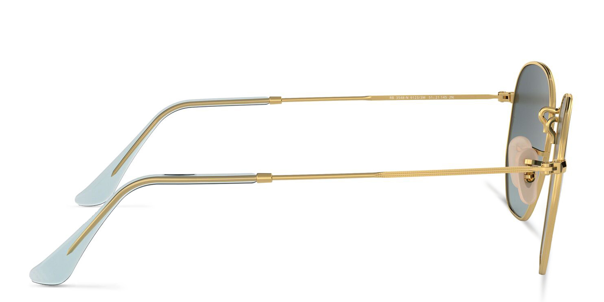 Ray-Ban Hexagonal Unisex Sunglasses in Gold – Product Photo 3