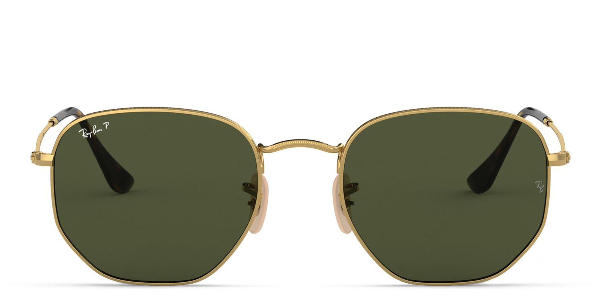 Ray-Ban Hexagonal Unisex Sunglasses in Gold – Product Photo 1
