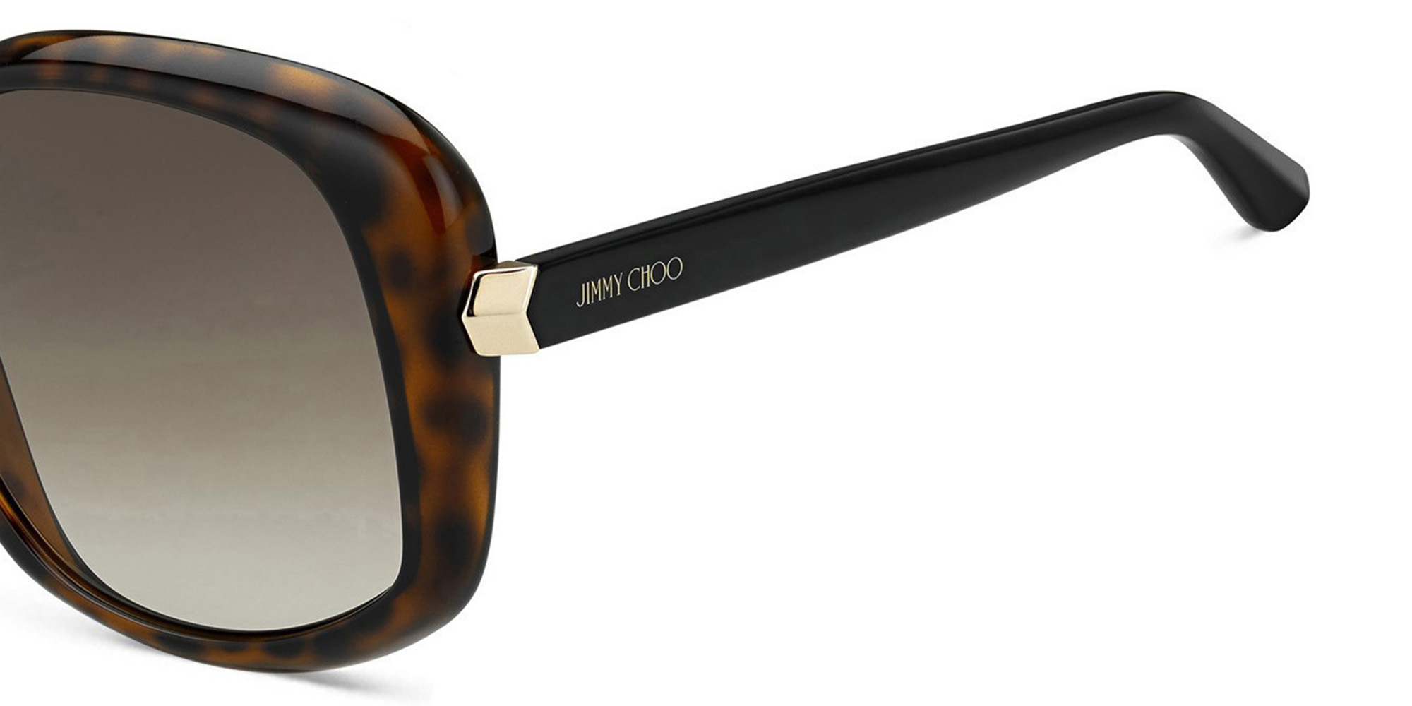 JIMMY CHOO Amada/S Square Sunglasses in Havana – Product Photo 3