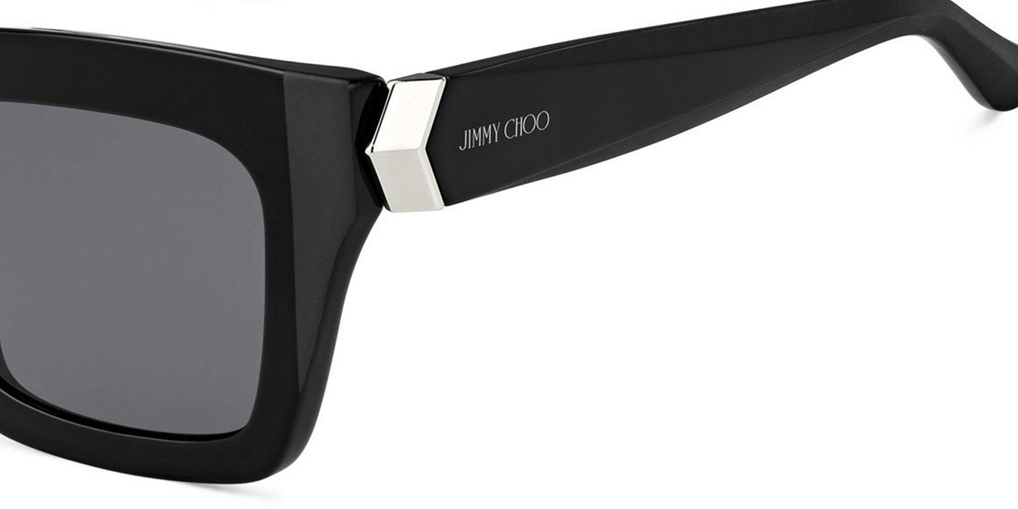 JIMMY CHOO Maika/S Square Sunglasses in Black – Product Photo 3