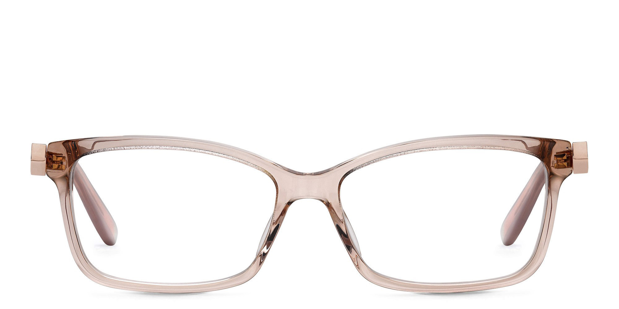 JIMMY CHOO Rectangle Eyeglasses in Clear – Product Photo 1