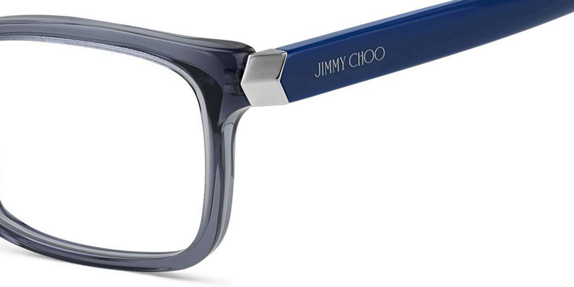 JIMMY CHOO Rectangle Eyeglasses in Blue – Product Photo 3