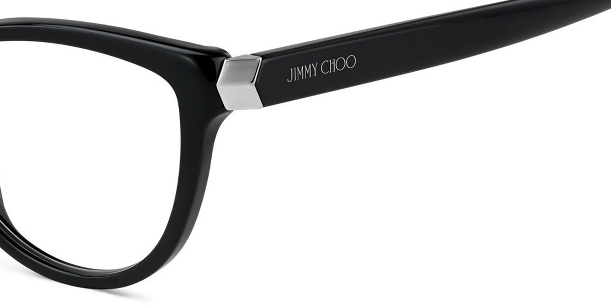 JIMMY CHOO Cat Eye Eyeglasses in Black – Product Photo 3