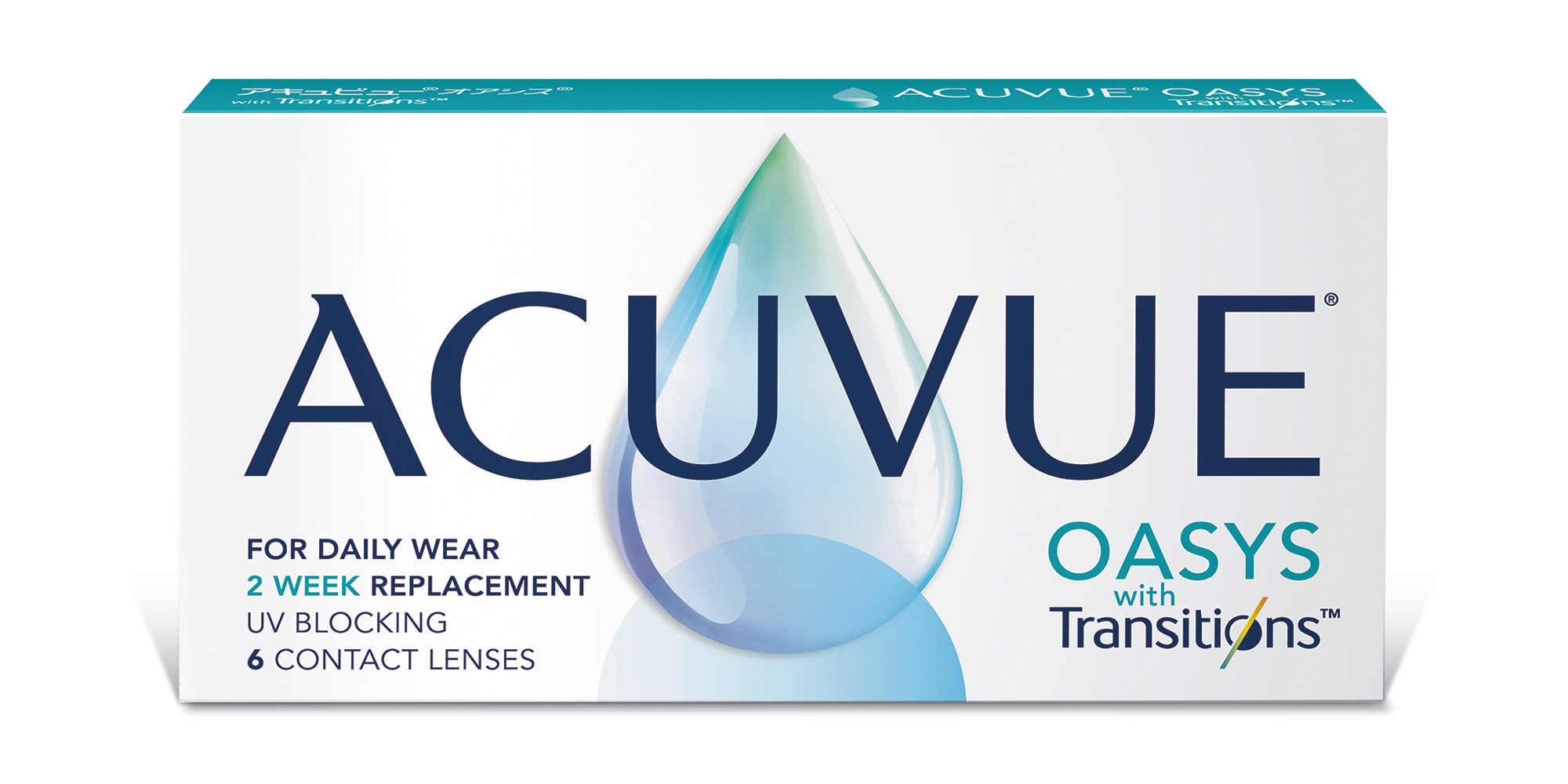 Shop ACUVUE OASYS with Transitions Bi-weekly Clear Contact Lenses - Pack of 6 online.