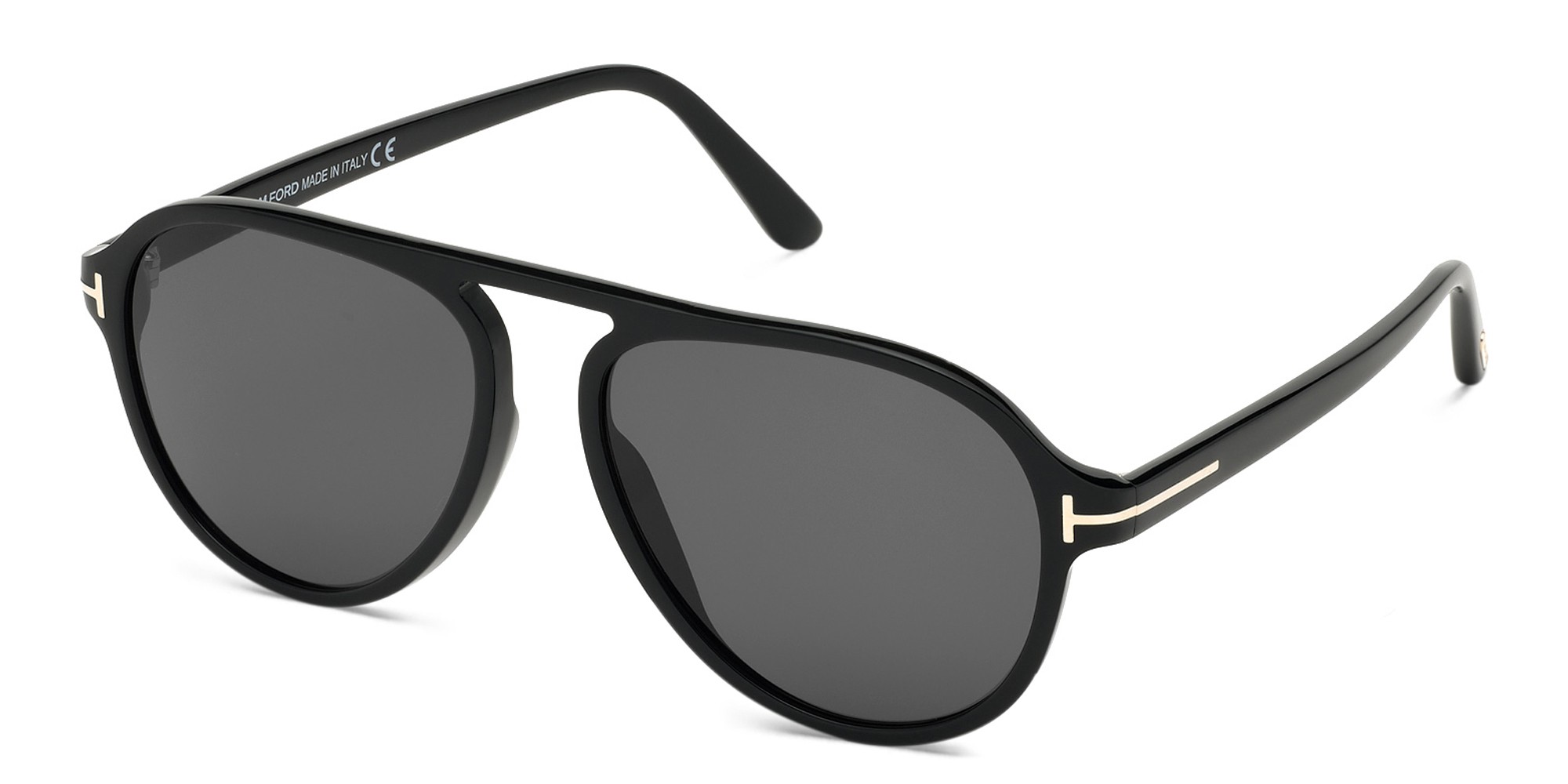 TOM FORD Pilot Sunglasses in Shiny Black – Product Photo 2