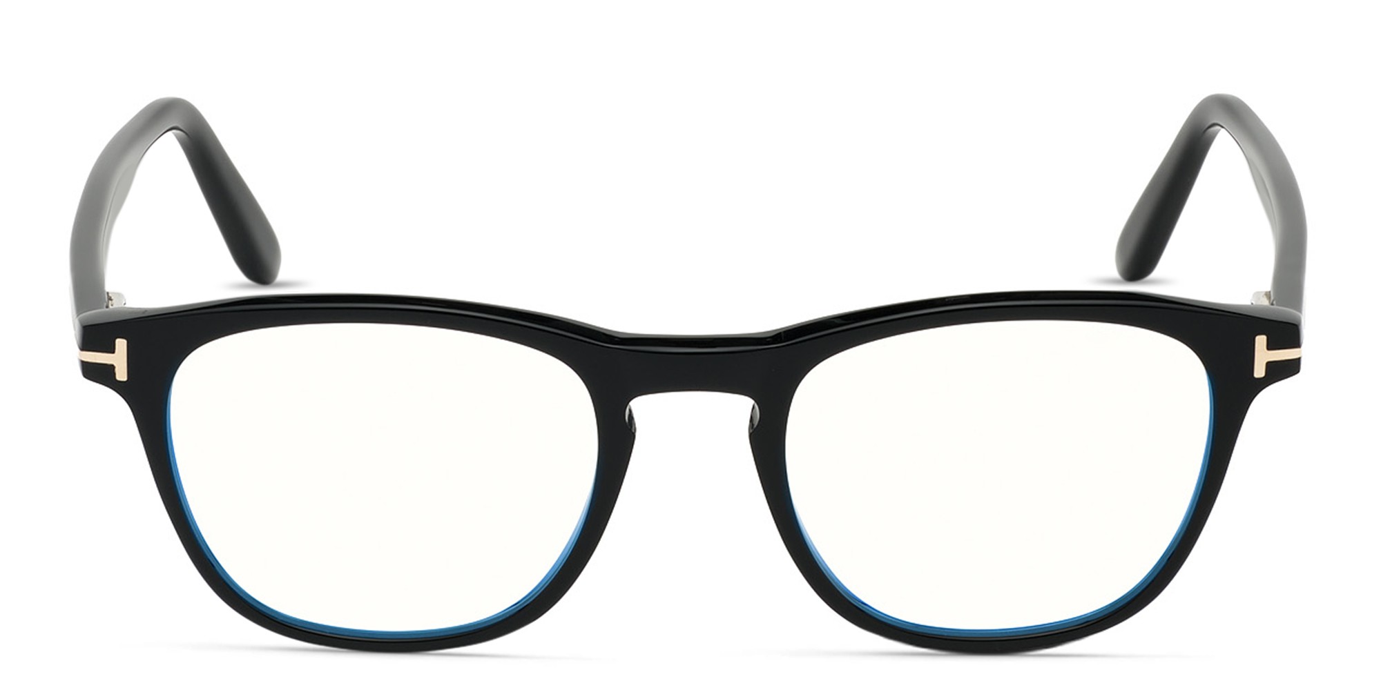 TOM FORD Square Eyeglasses in Shiny Black – Product Photo 1