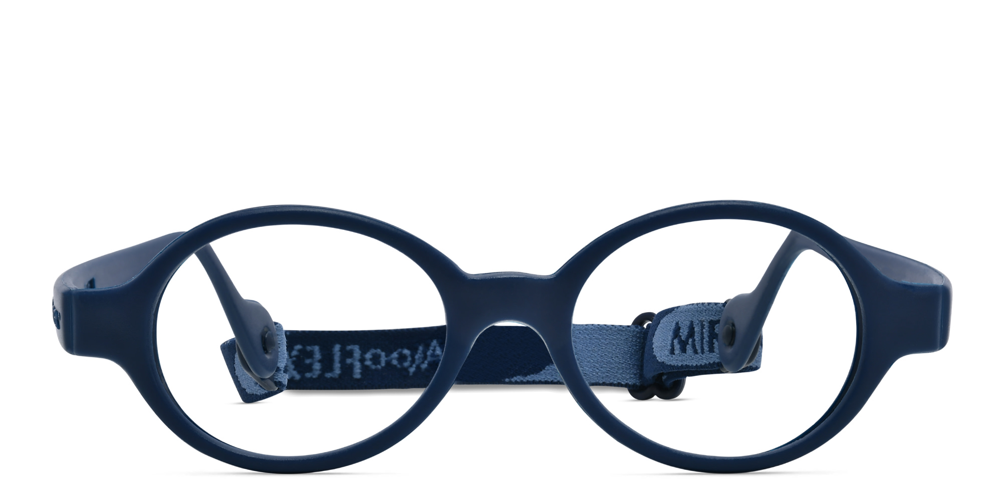Mira Flex Kids Round Eyeglasses in Blue – Product Photo 1