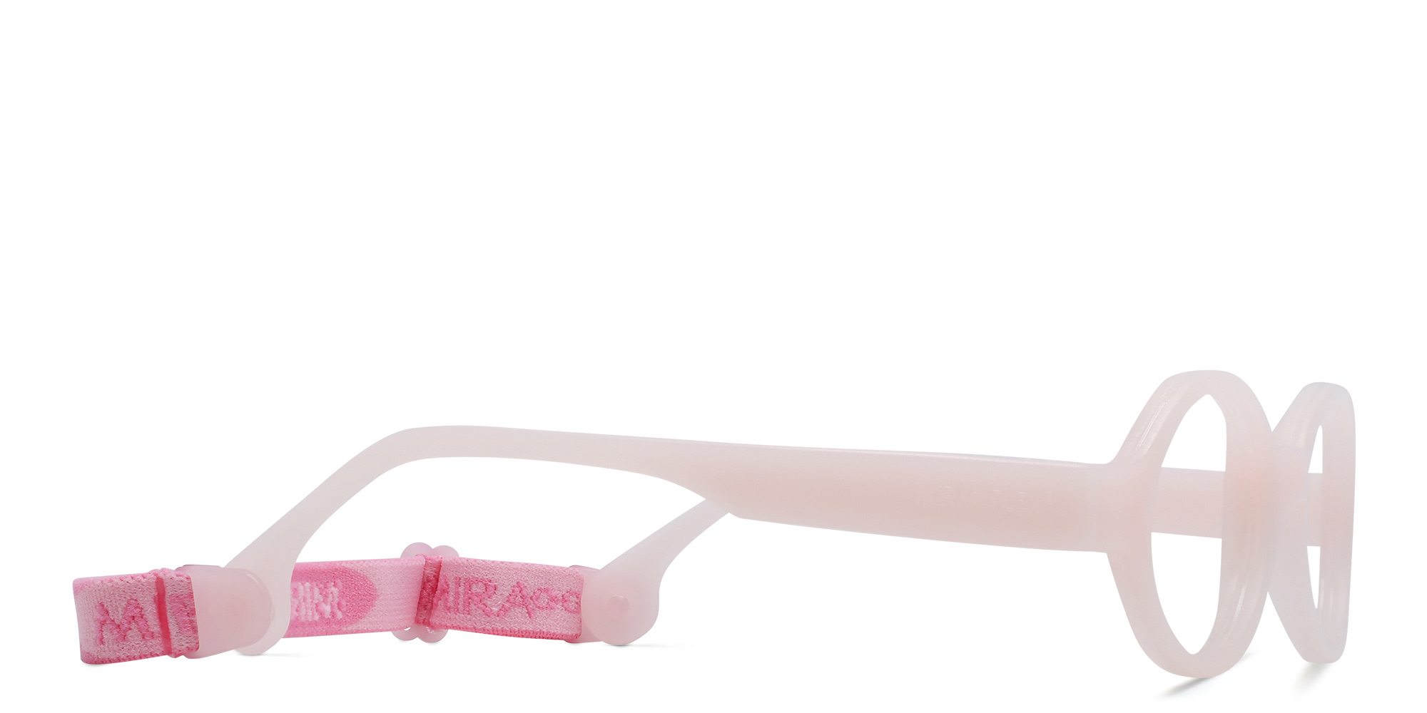 Mira Flex Kids Round Eyeglasses in Pink – Product Photo 3