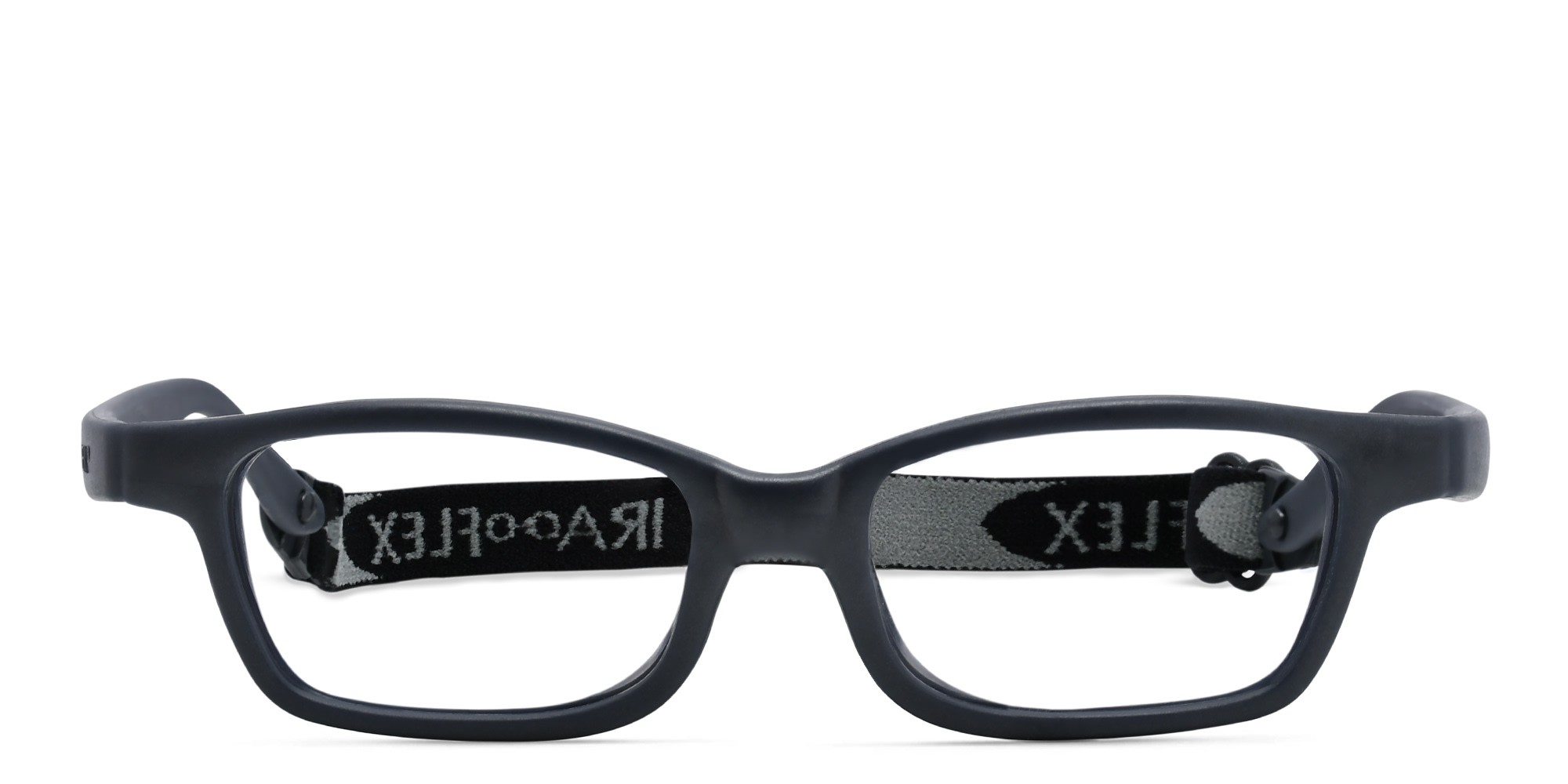 Mira Flex Kids Rectangle Eyeglasses in Grey – Product Photo 1