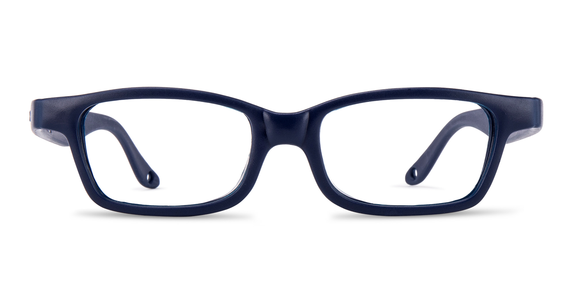 Shop Mira Flex Kids Rectangle Eyeglasses in Dark Blue online.