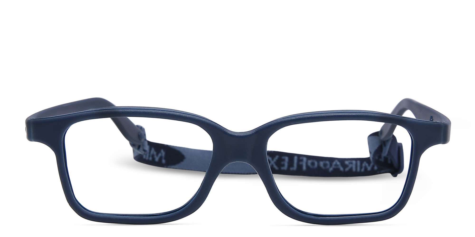 Mira Flex Kids Rectangle Eyeglasses in Blue – Product Photo 1