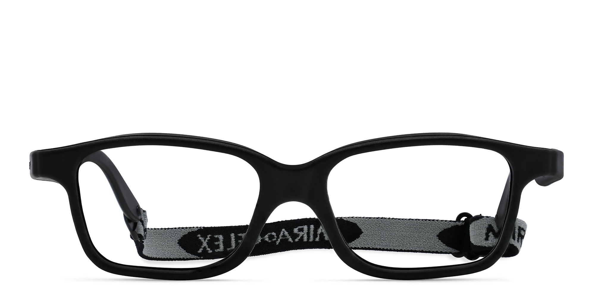 Mira Flex Kids Rectangle Eyeglasses in Black – Product Photo 1