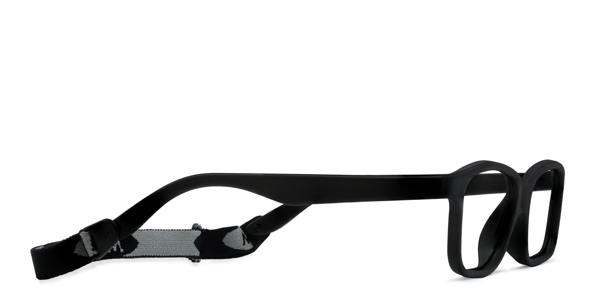 Mira Flex Kids Rectangle Eyeglasses in Black – Product Photo 3