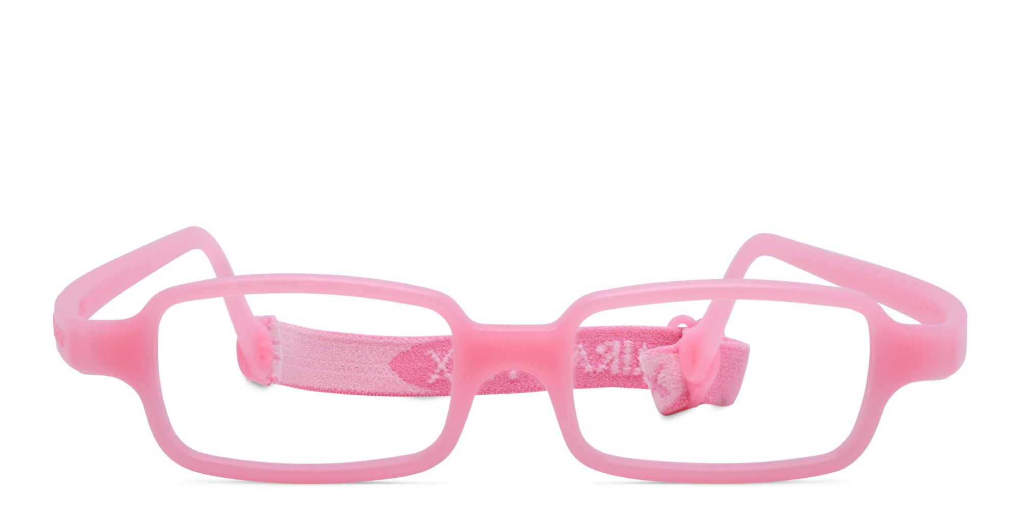 Mira Flex Kids Rectangle Eyeglasses in Pink – Product Photo 1