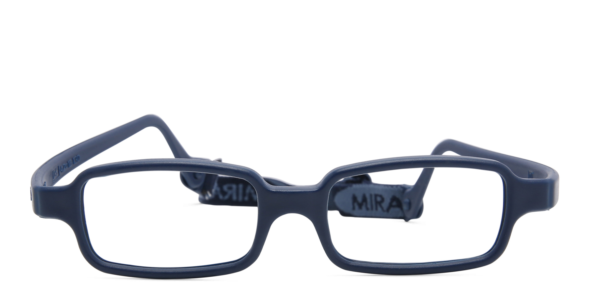 Shop Mira Flex Kids Rectangle Eyeglasses in Dark Blue online.