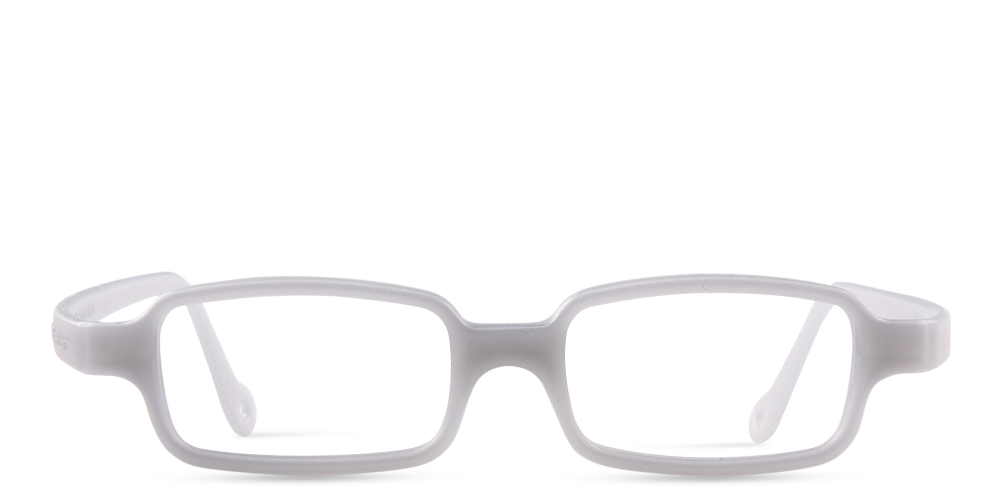 Mira Flex Kids Rectangle Eyeglasses in Grey – Product Photo 1