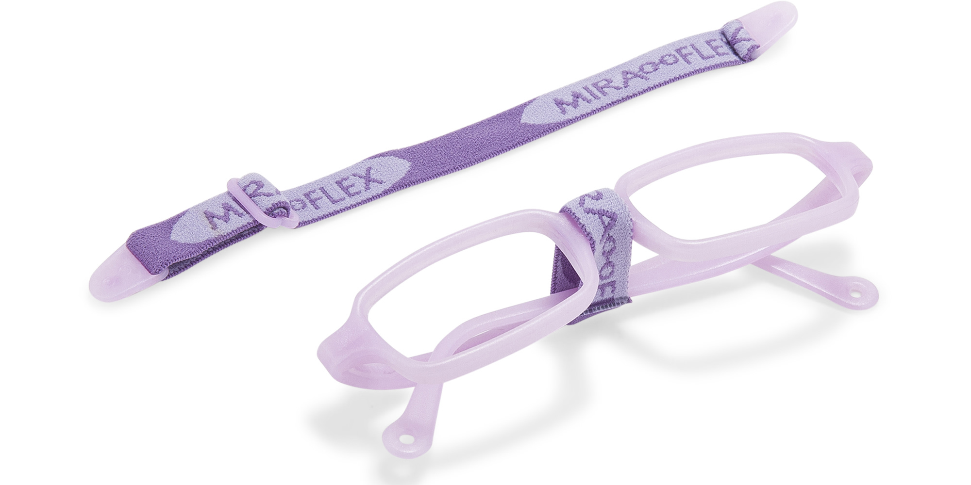 Shop Mira Flex Kids Rectangle Eyeglasses in Baby Pink online.