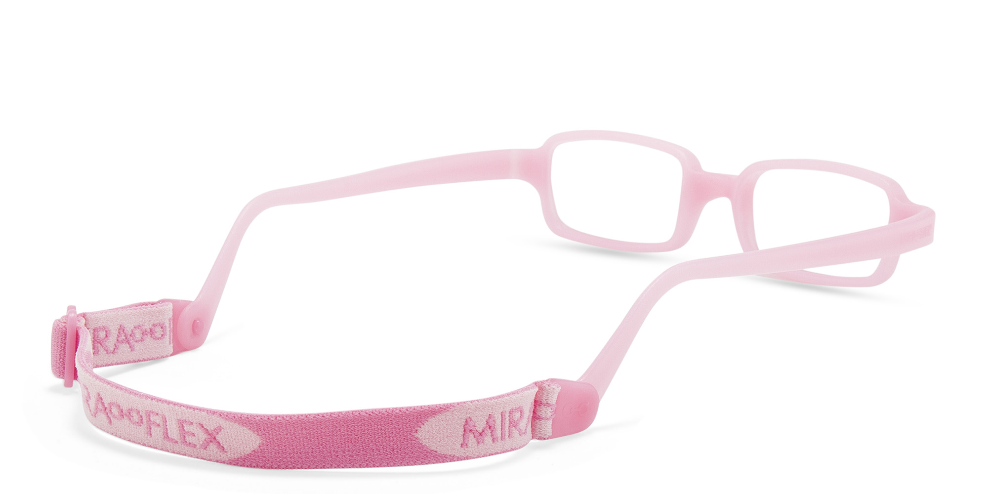 Shop Mira Flex Kids Rectangle Eyeglasses in Pink online.