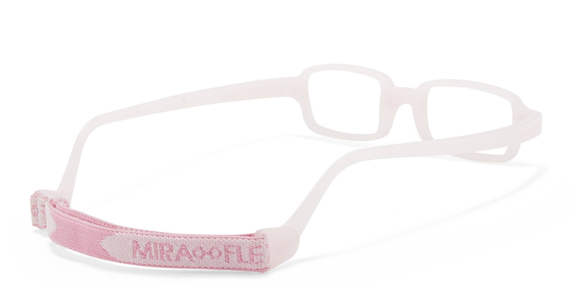 Shop Mira Flex Kids Rectangle Eyeglasses in Nude online.