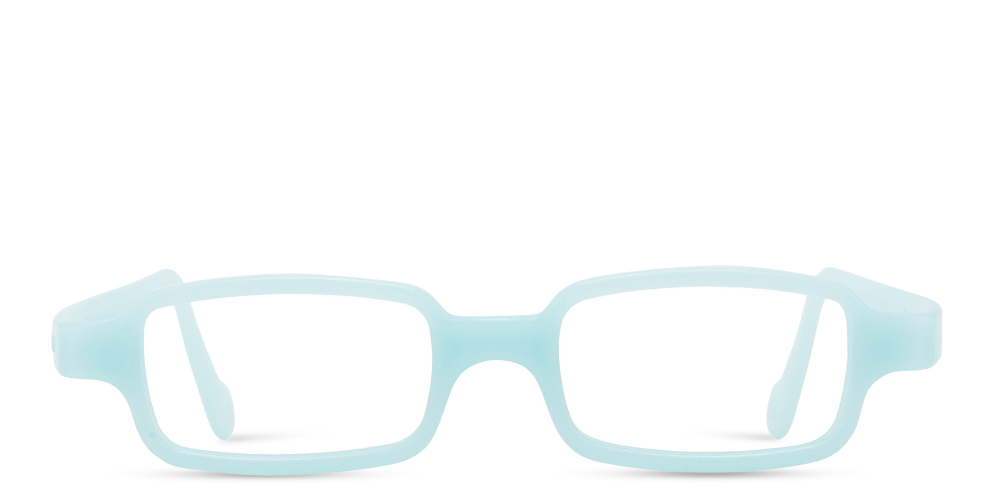 Shop Mira Flex Kids Rectangle Eyeglasses in Light Blue online.