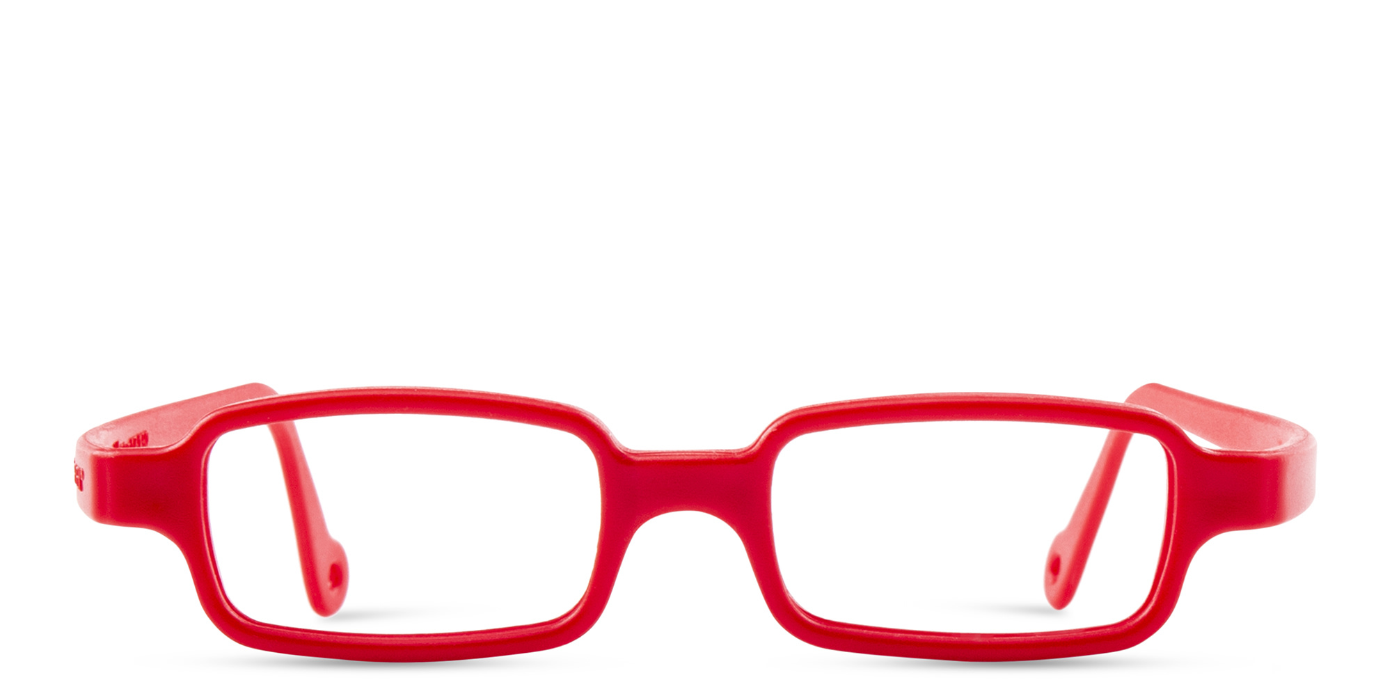 Shop Mira Flex Kids Rectangle Eyeglasses in Red online.