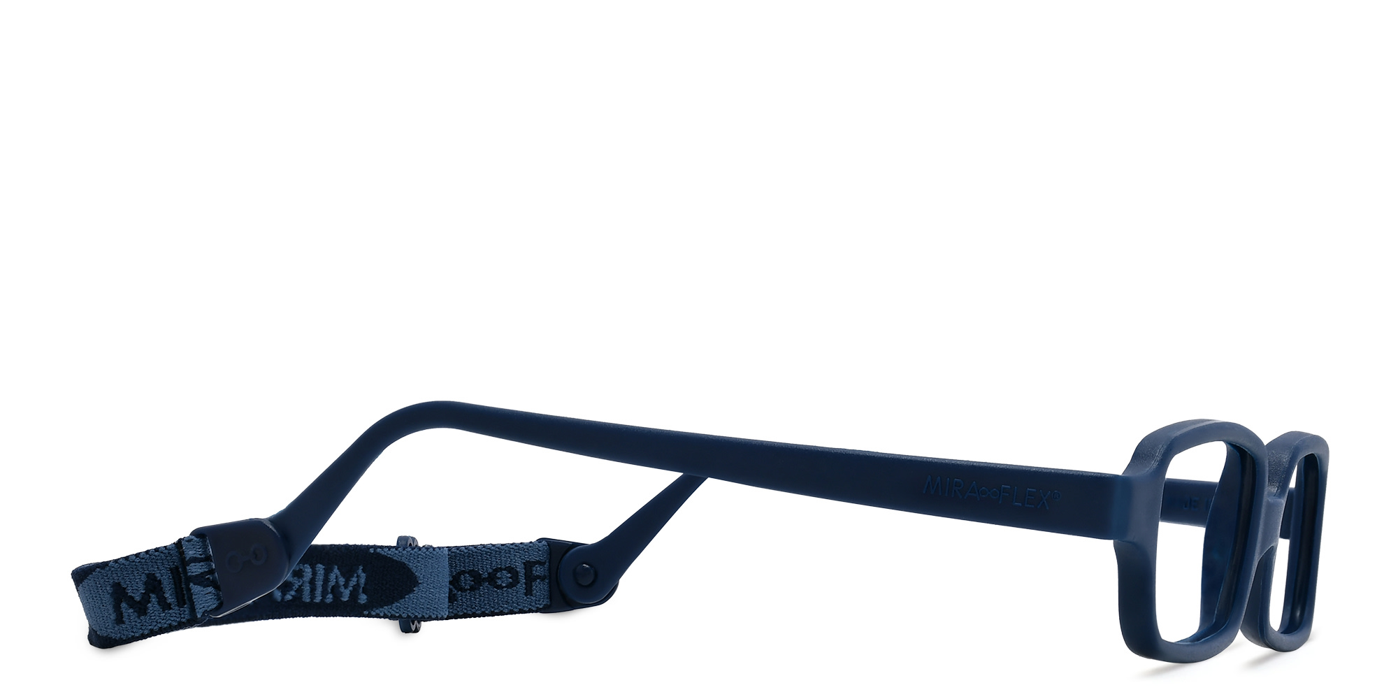 Mira Flex Kids Rectangle Eyeglasses in Blue – Product Photo 3
