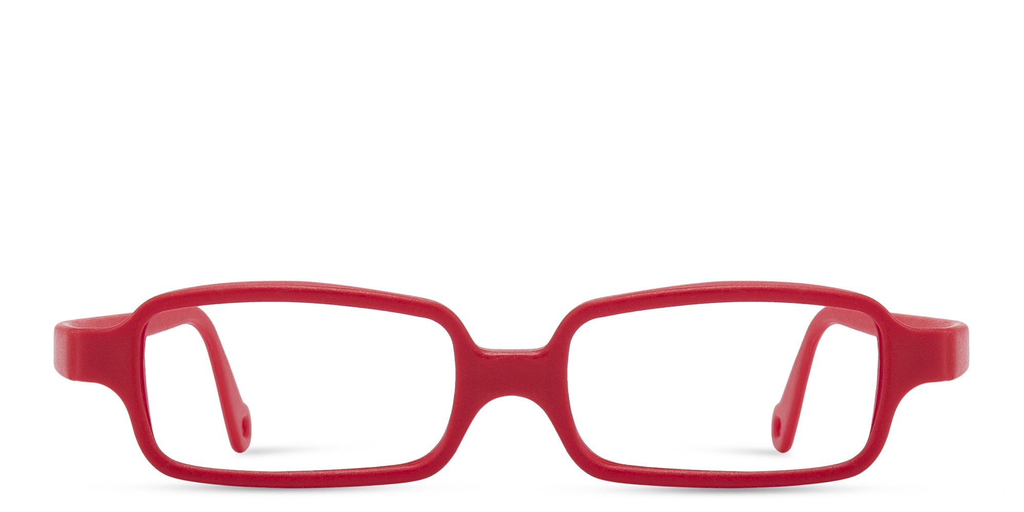 Shop Mira Flex Kids Rectangle Eyeglasses in Red online.