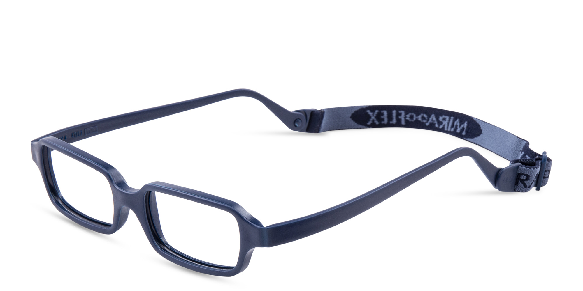 Mira Flex Kids Rectangle Eyeglasses in Blue – Product Photo 2