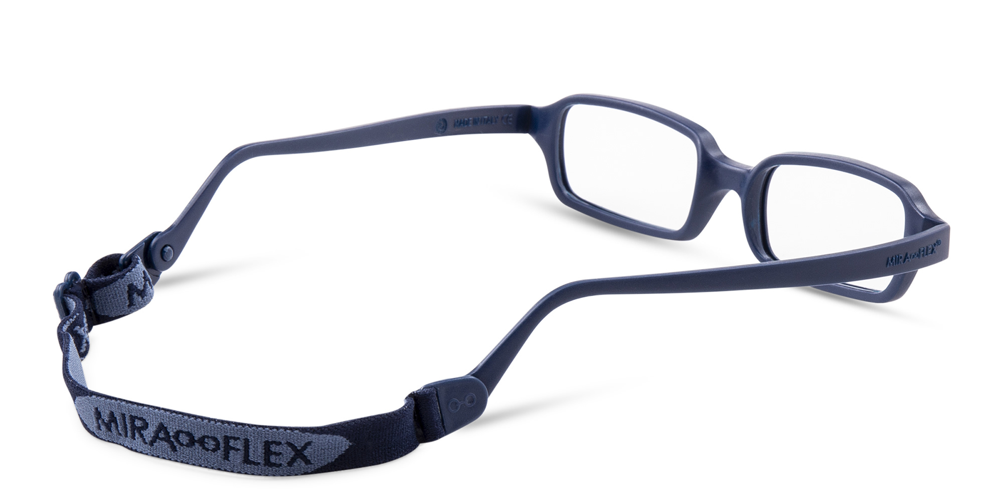 Mira Flex Kids Rectangle Eyeglasses in Blue – Product Photo 3