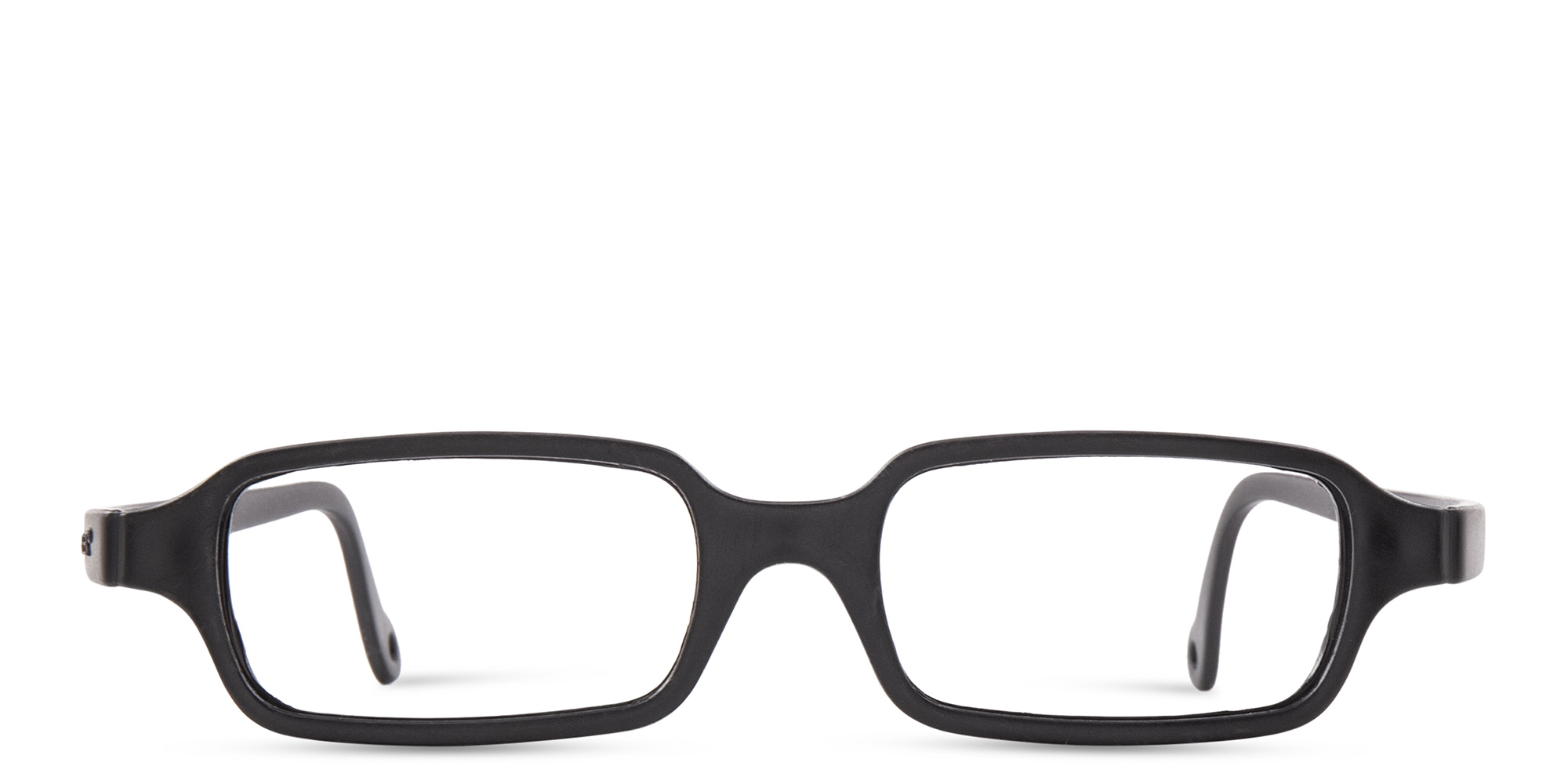 Mira Flex Kids Rectangle Eyeglasses in Black – Product Photo 1