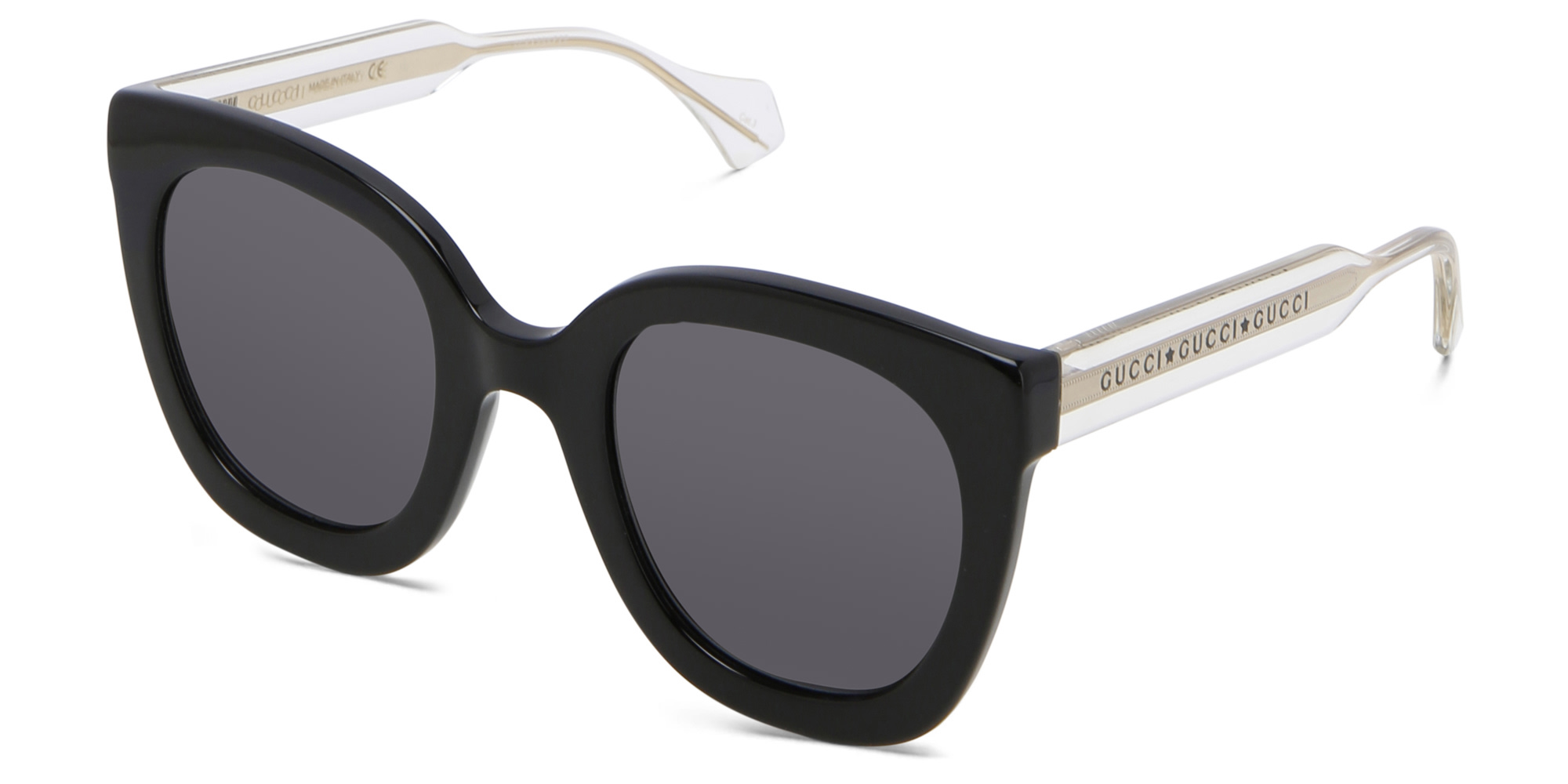 GUCCI Rectangle Sunglasses in Black – Product Photo 2