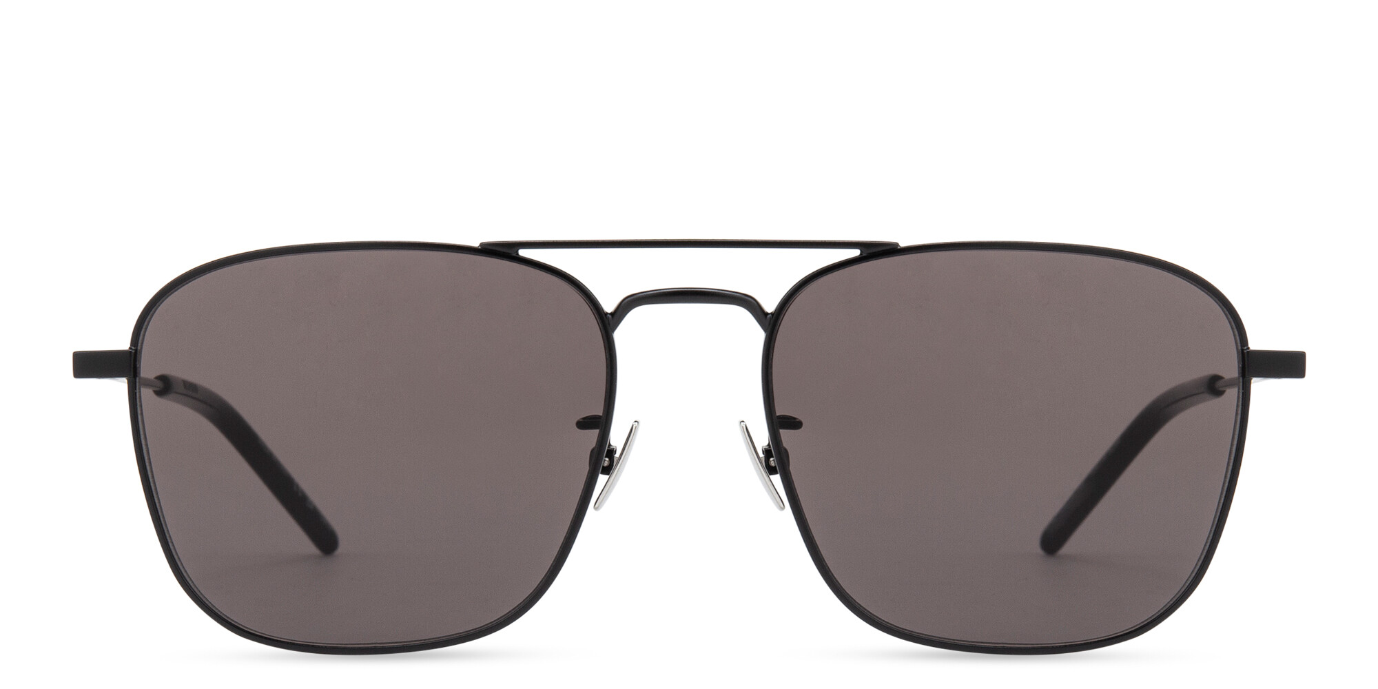 Shop SAINT LAURENT Unisex Aviator Sunglasses in Black online.
