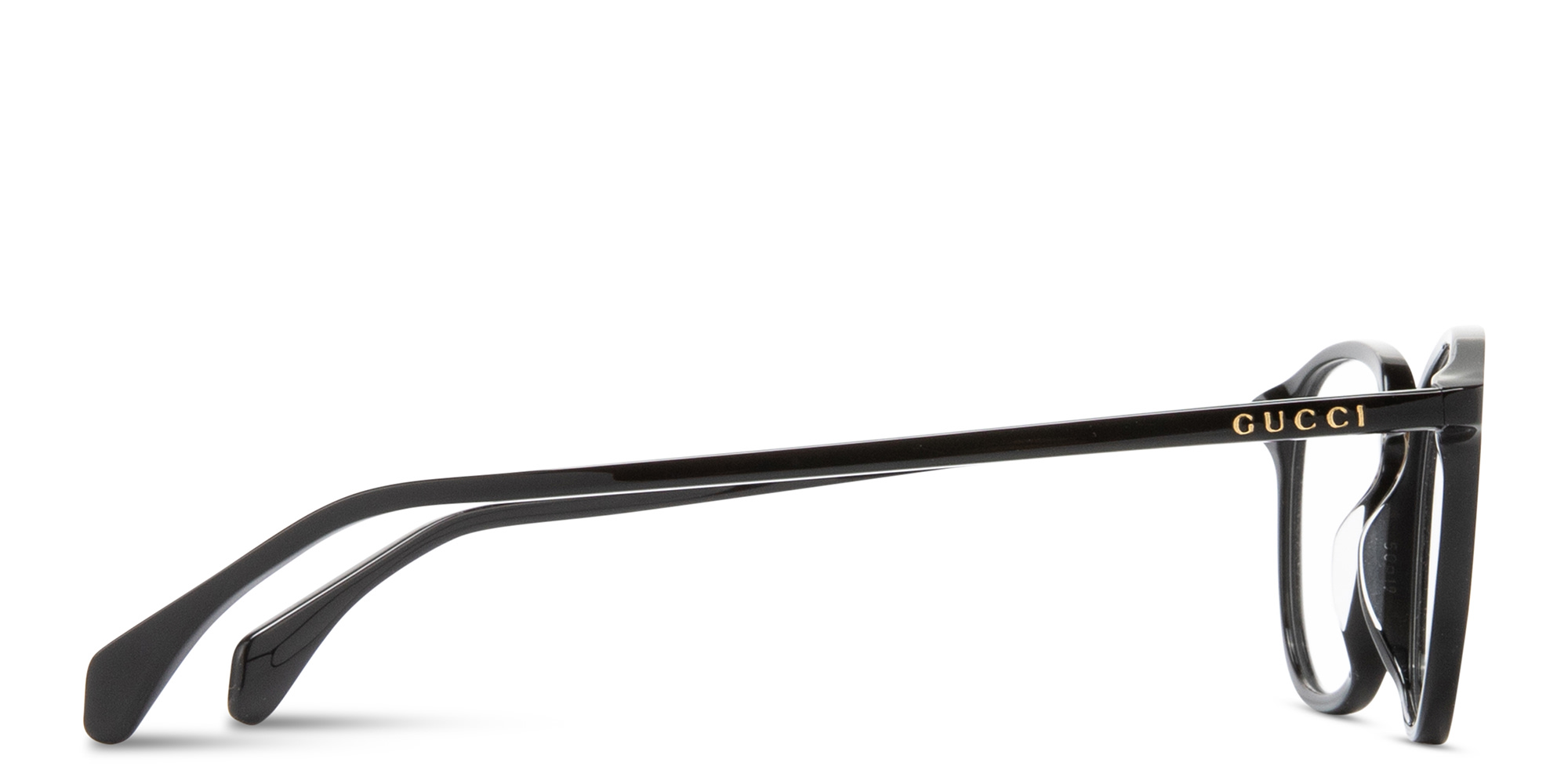 Shop GUCCI Logo Signature Panthos Eyeglasses in Black online.