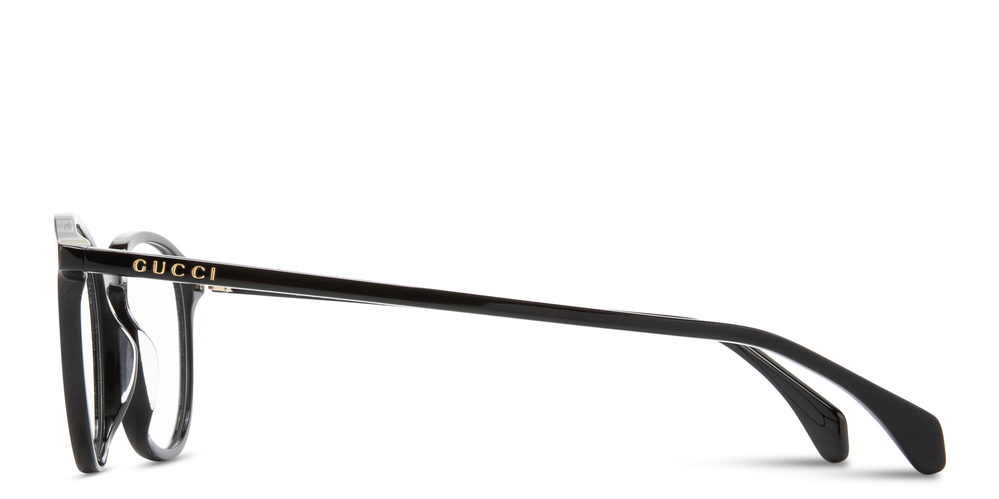 Shop GUCCI Logo Signature Panthos Eyeglasses in Black online.