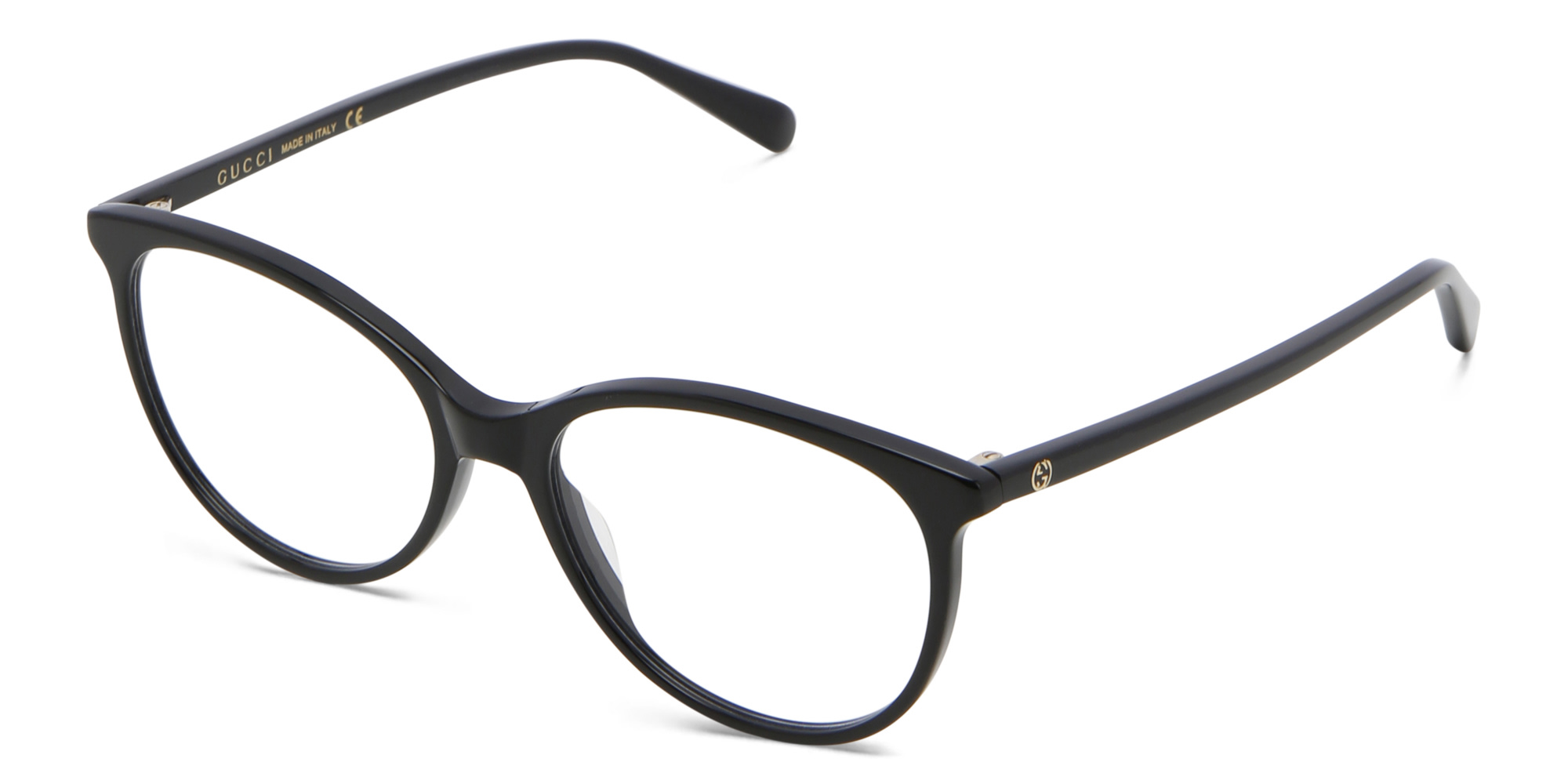 GUCCI Cat Eye Eyeglasses in Black – Product Photo 2