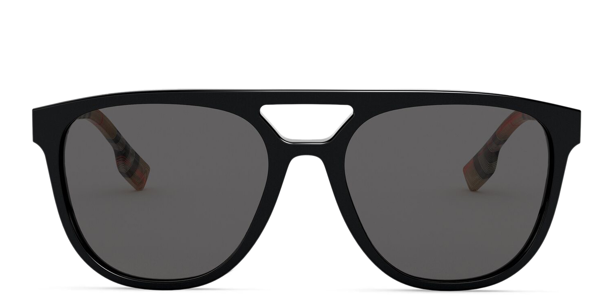 نظارة شمسية مربعة من بربري بلون أسود - صورة المنتج 1