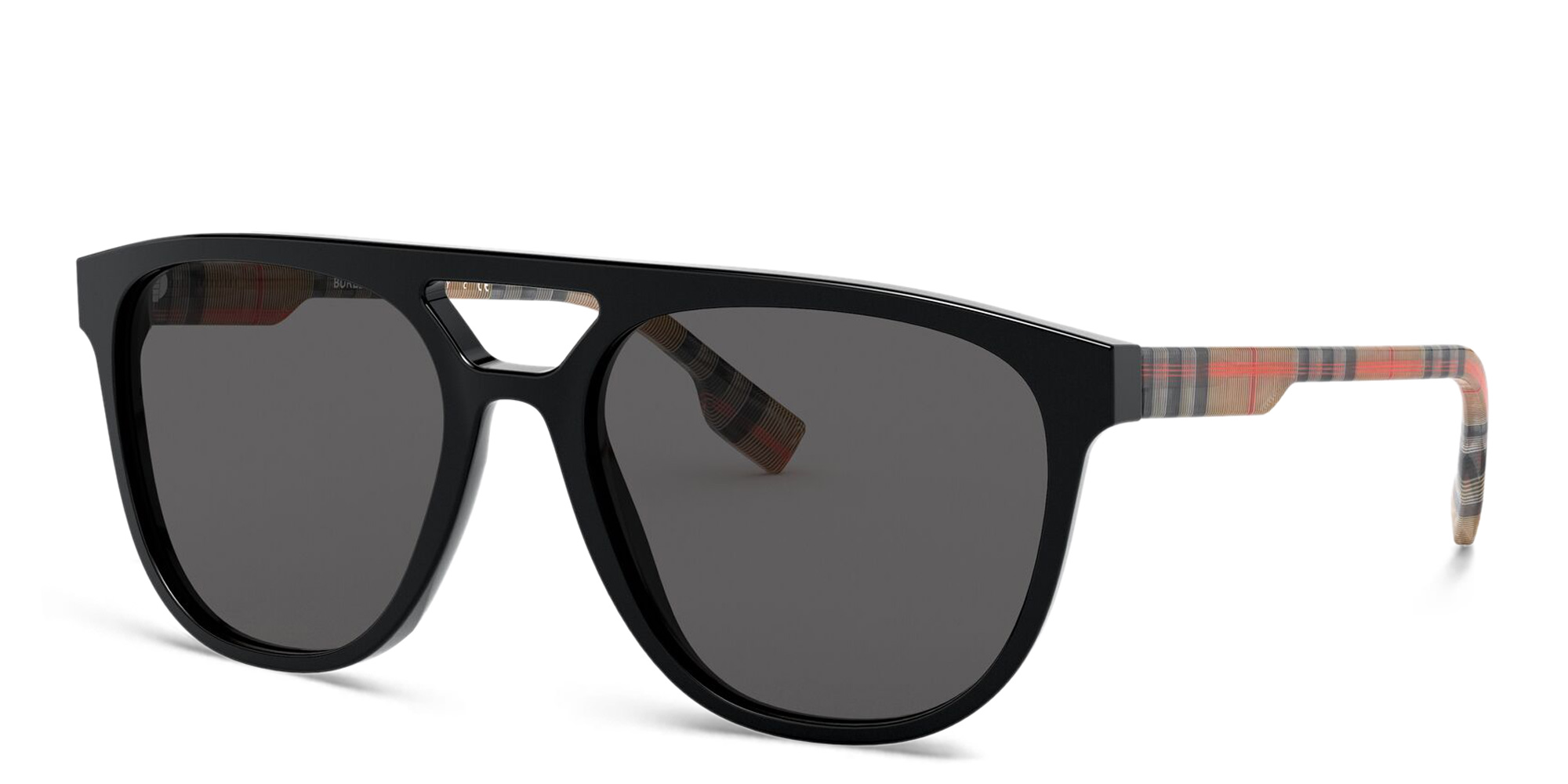 نظارة شمسية مربعة من بربري بلون أسود - صورة المنتج 2