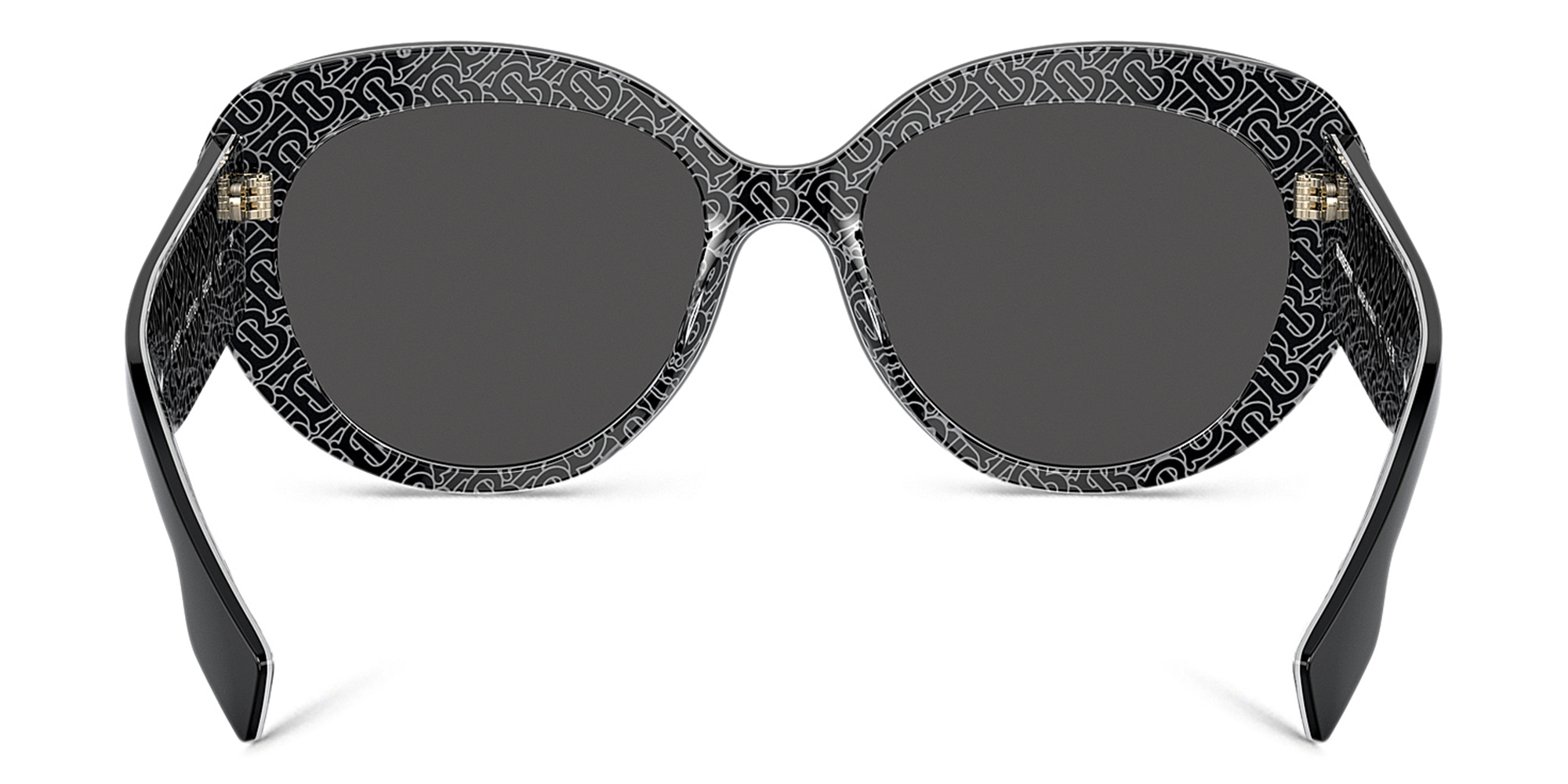 BURBERRY Cat-Eye Sunglasses in Black/Print Tb/Crystal – Product Photo 4