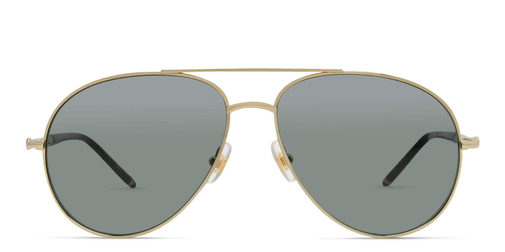 Shop MONTBLANC Aviator Sunglasses in Gold online.