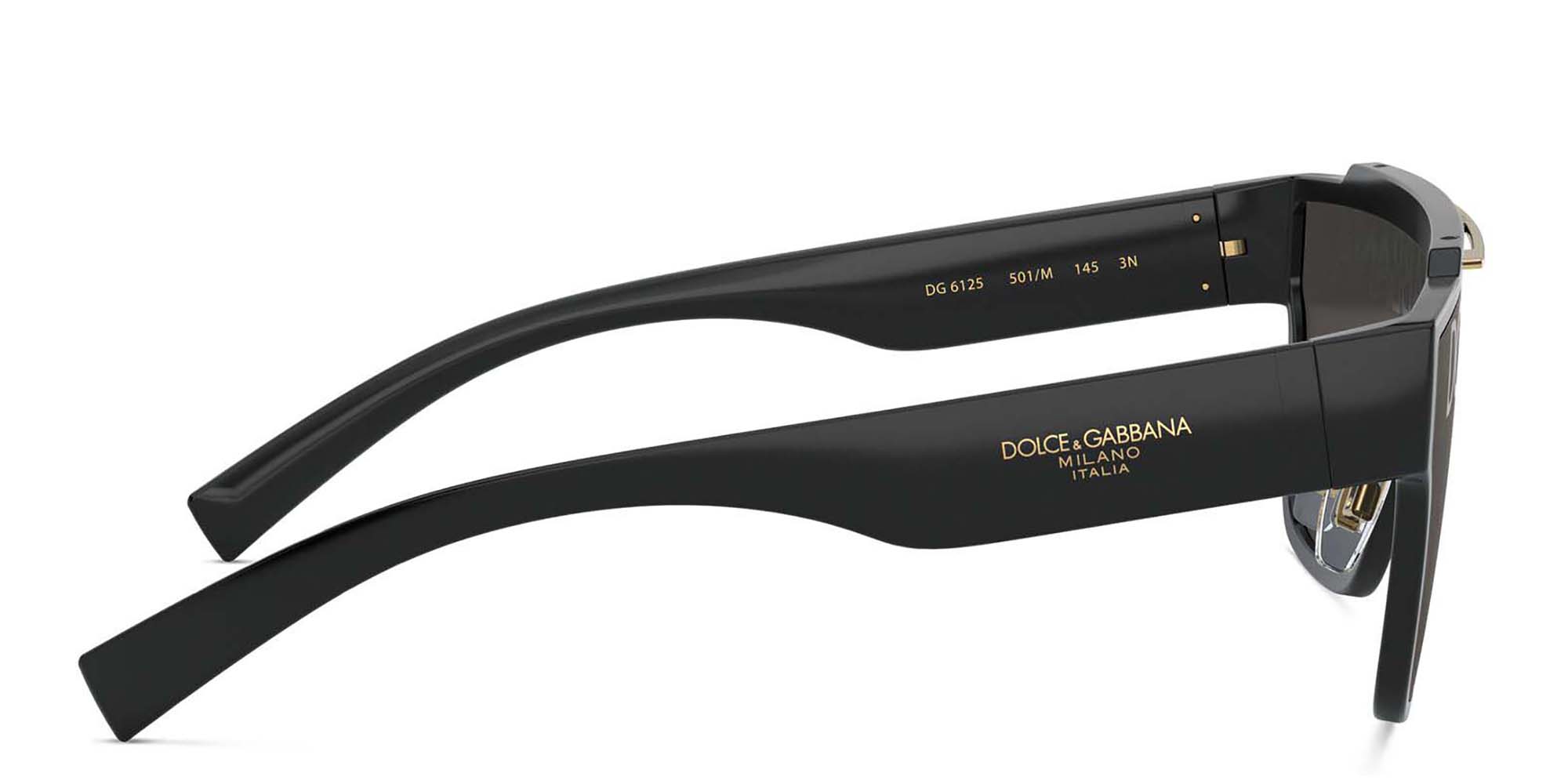 نظارة شمسية بإطار مربع من دولتشي آند غابانا بلون أسود - صورة المنتج 3
