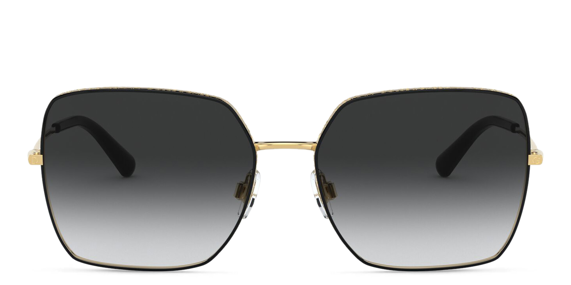 نظارة شمسية مربعة من دولتشي آند غابانا بلون أسود - صورة المنتج 1