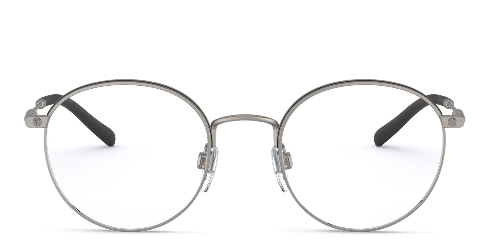 BVLGARI Round Eyeglasses in Silver – Product Photo 1